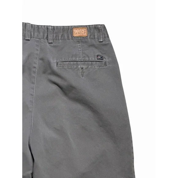 Vintage Tommy Hilfiger XO Chino Pants Mens 30 Relaxed Fit Baggy Y2K Pleated Gray - Picture 5 of 9